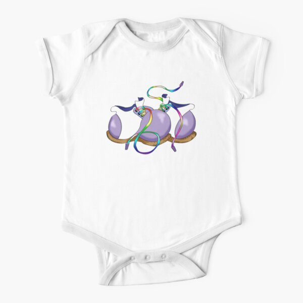 The Purple Sneakers Short Sleeve Baby One-Piece