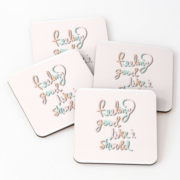 Item preview, Feeling Good Like I Should Poster Pink/ Horizontal designed and sold by Megiley.