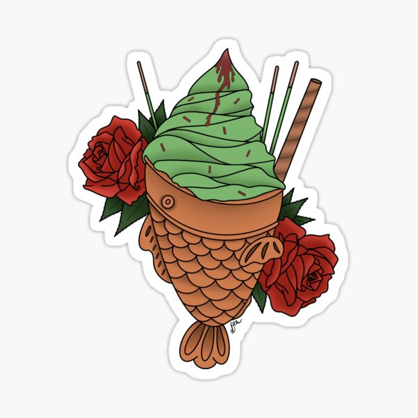 Matcha Taiyaki Sticker