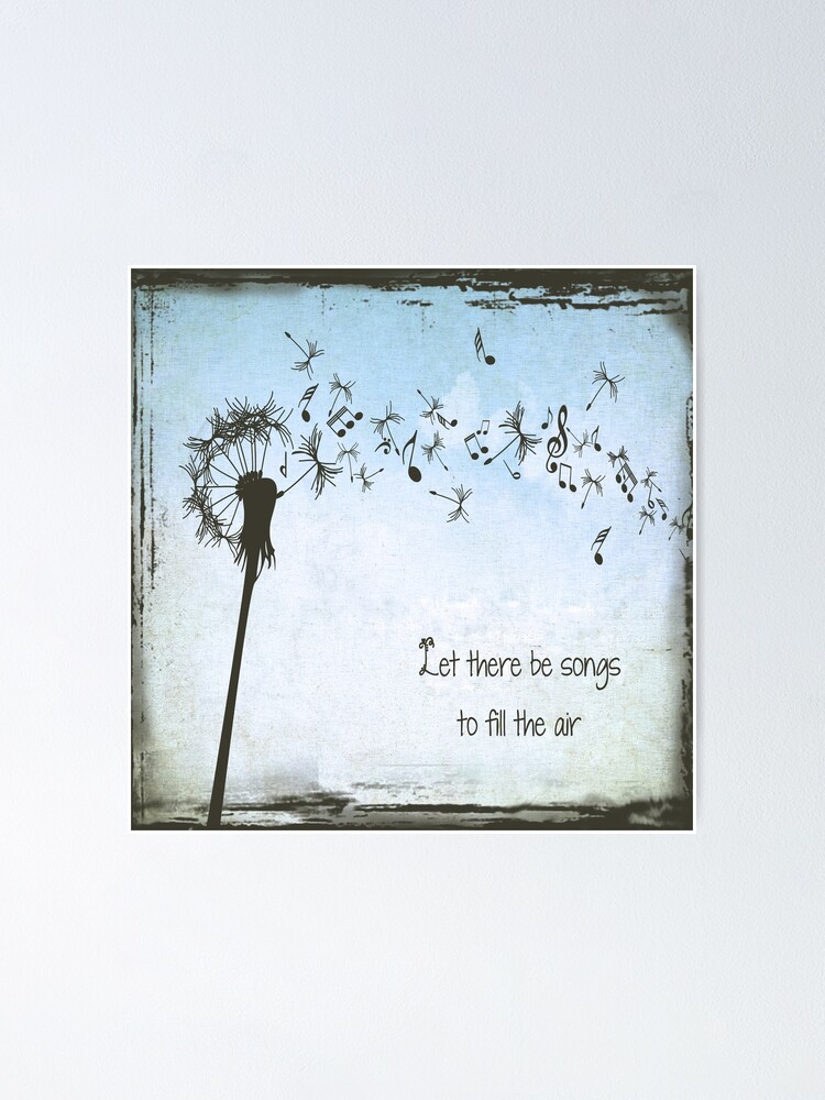 Let It Be - Song Lyrics Print - Wall Art Print, Digital Picture