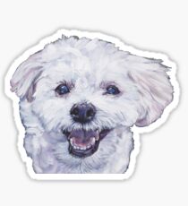 Morkie Fine Art Painting Sticker