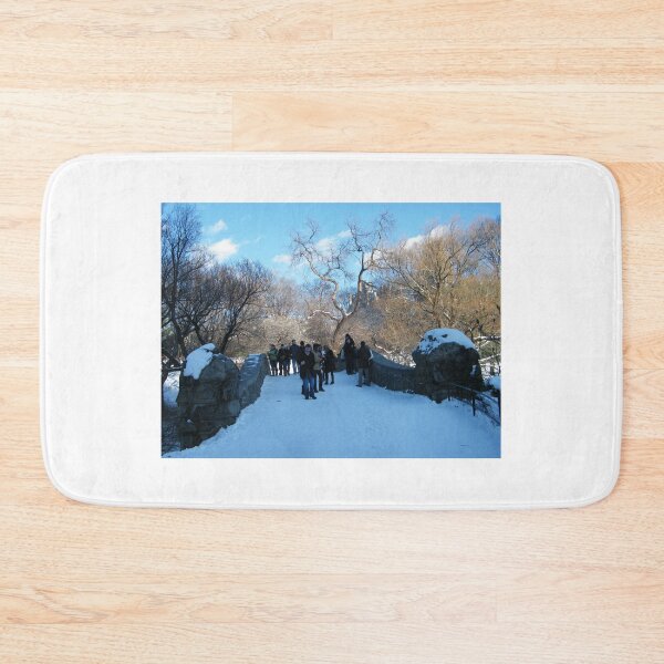 Item preview, Central Park Bridge in Snow, New York designed and sold by lenspiro.