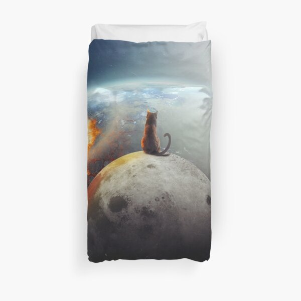 Cat Victory Duvet Cover
