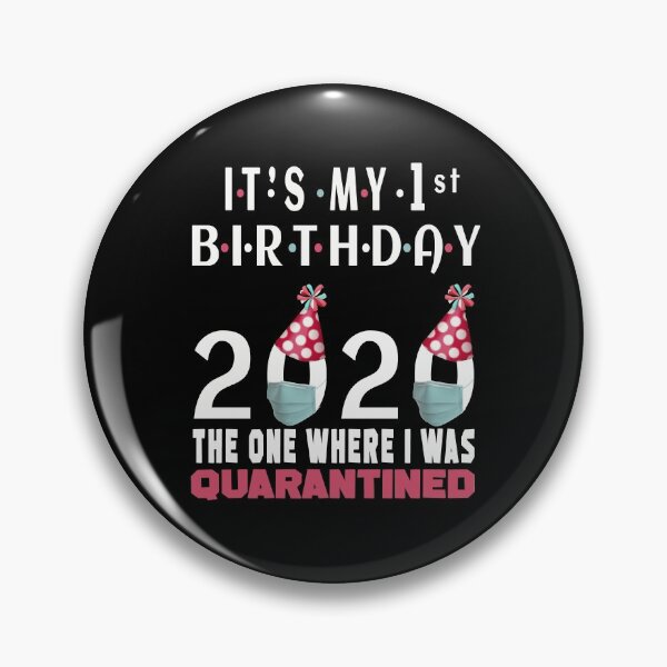 Aperçu de l'œuvre C'est mon 1er anniversaire, celui où je fais des cadeaux de distanciation sociale en quarantaine créée et vendue par AnimaLovers.