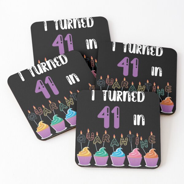Item preview, I Turned 41 In Quarantine funny idea birthday T-shirt designed and sold by fatoajmii.