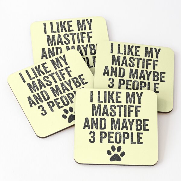 Item preview, I Like My Mastiff And Maybe 3 People designed and sold by kamrankhan.