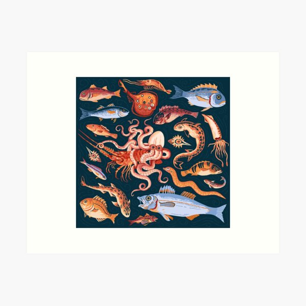 Item preview, Pompeii Marine Mosaic  designed and sold by flaroh.
