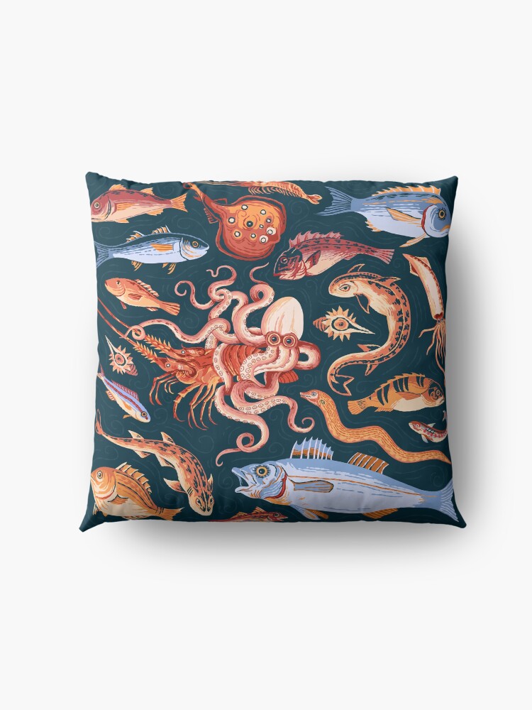 Alternate view of Pompeii Marine Mosaic Floor Pillow