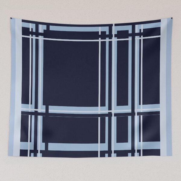 Artikelvorschau, Einfarbiges Plaid, blau, von Courtney Hatcher entworfen und verkauft von cghatcherart.