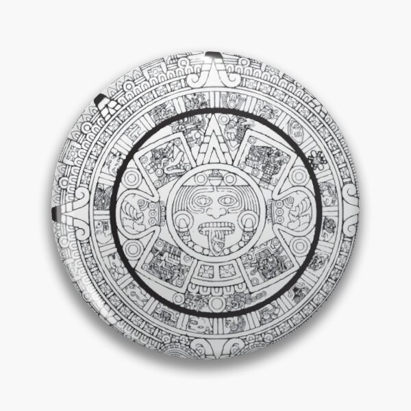 Item preview, AZTEC CALENDAR Vintage Art designed and sold by Bruce ALMIGHTY Baker.