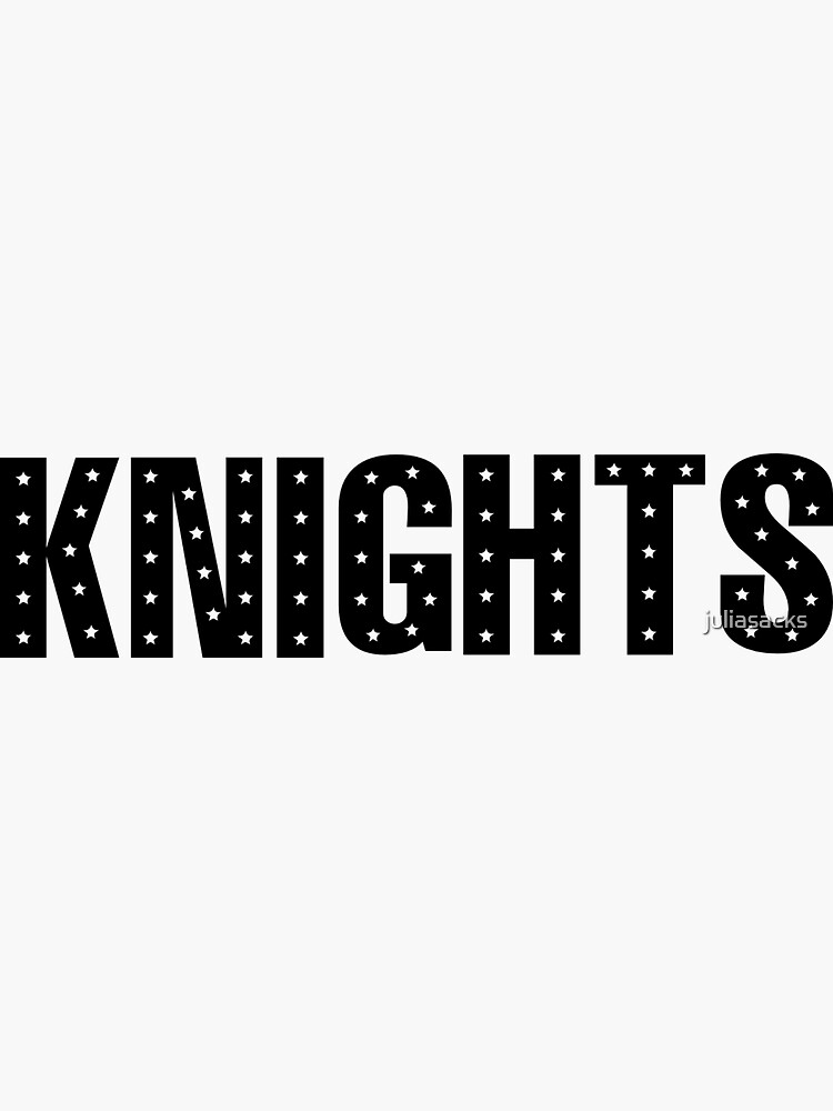 "KNIGHTS sticker" Sticker by juliasacks Redbubble