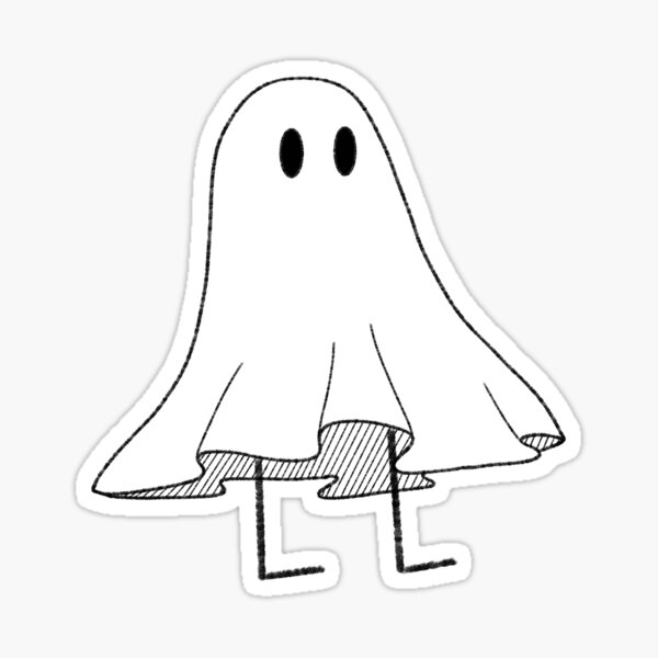Ghost Boy Stickers Redbubble - ghost boy charles roblox