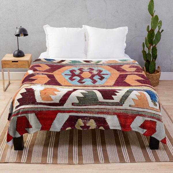 Item preview, Konya 18th Century Central Anatolian Kilim Print designed and sold by Vicky Brago-Mitchell®.