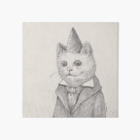 Birthday Kitty Art Board Print