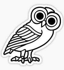 greek owl greece athena Sticker