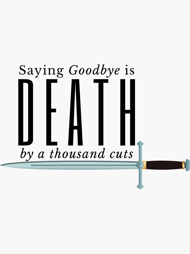 Taylor Swift Death by a Thousand Cuts Lover Sticker for Sale by jbsetex