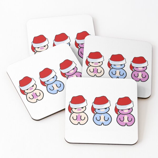 Item preview, Three Chibis (Christmas) designed and sold by Carbon-Fibre Media.