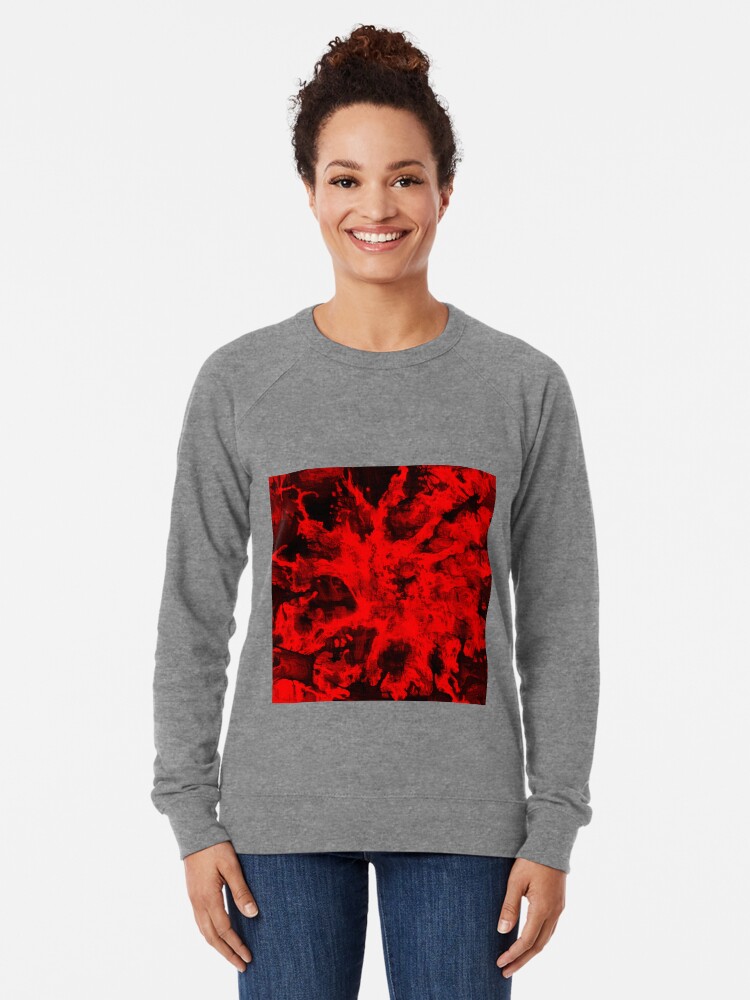 Alternate view of Red Abstraction Lightweight Sweatshirt