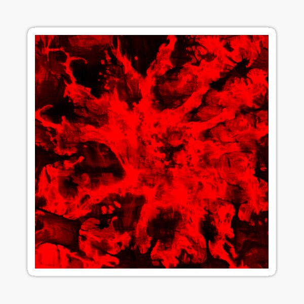 Red Abstraction Sticker