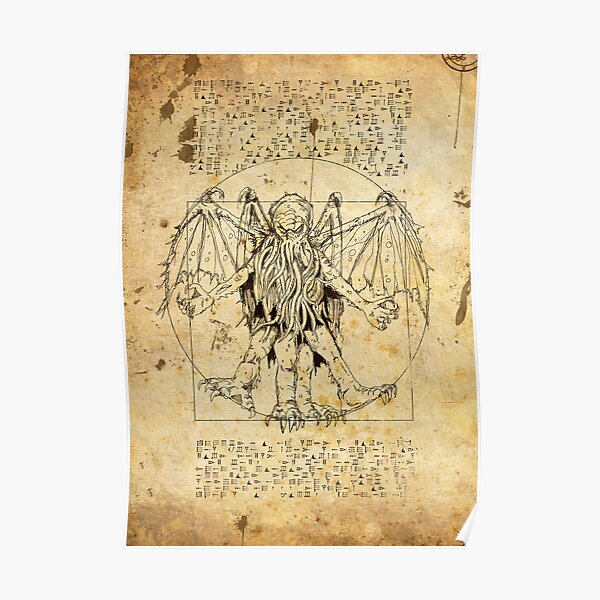 Cthulhu Vitruvian Poster