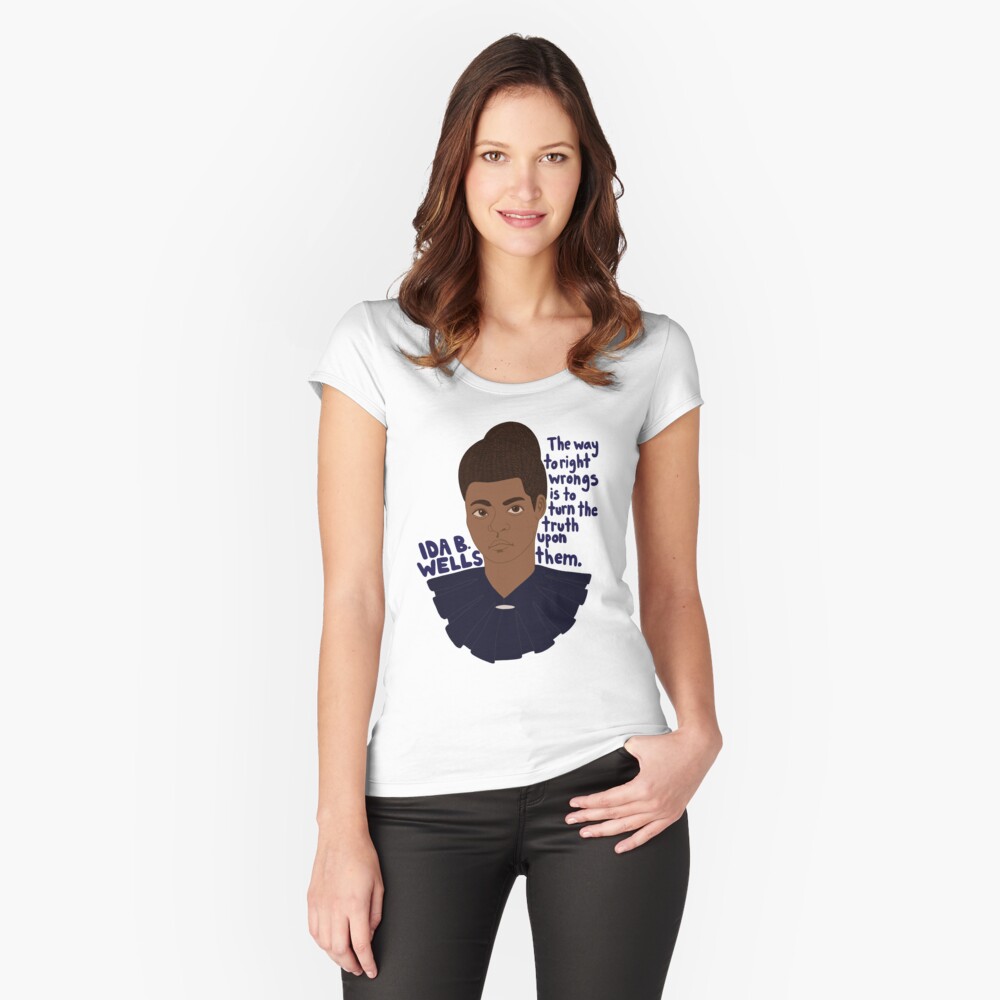 Vista previa del artículo con la obra «Camiseta entallada de cuello ancho», diseñado y vendido por paumolaco.