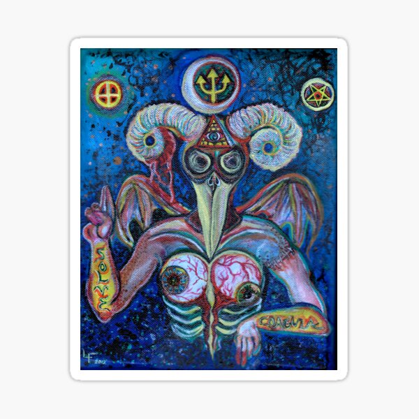 Baffometi Physici Lues (Solve et Coagula) Sticker