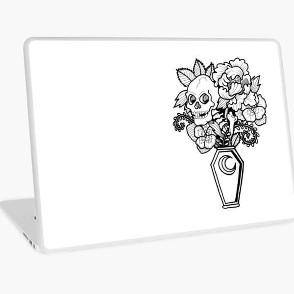 Bouquet Decay: Memento Mori Laptop Skin
