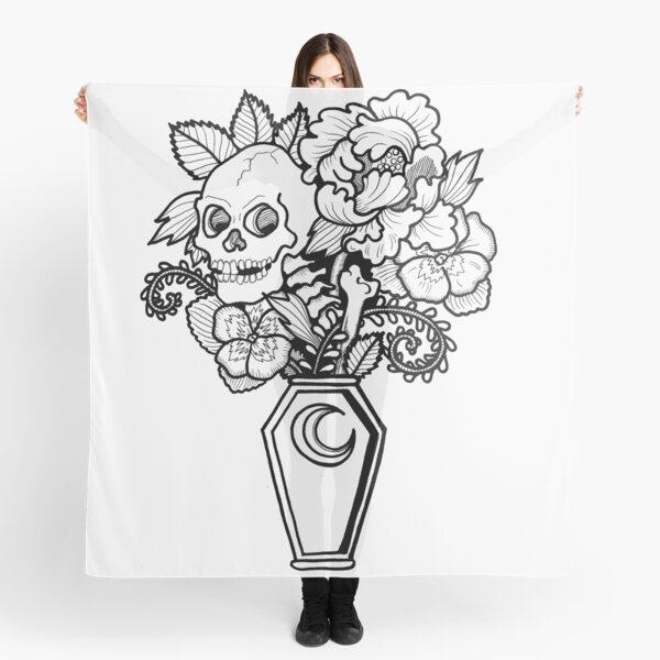 Bouquet Decay: Memento Mori Scarf