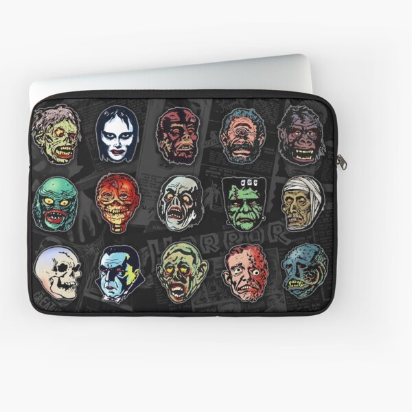 Horror Movie Monster Masks (color) Laptop Sleeve