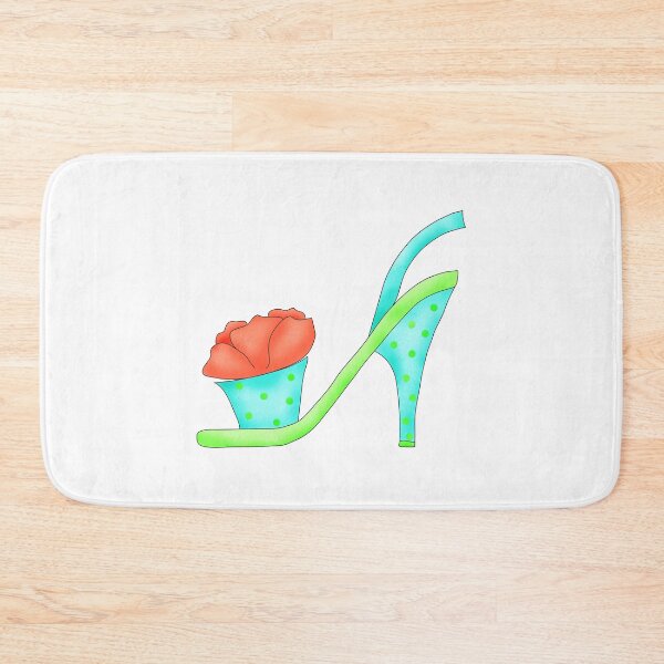 Item preview, Whimsy Turquoise Blue High Heel Slingback Shoe designed and sold by phyllisdobbs.