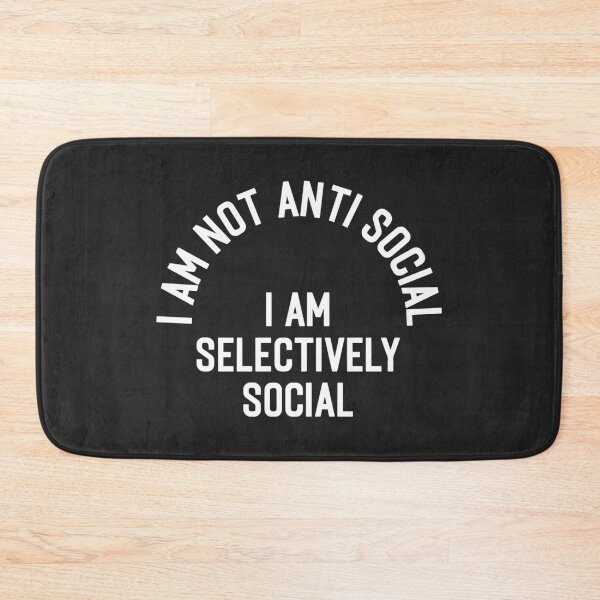 Item preview, I Am Selectively Social Funny Offensive Quote designed and sold by quarantine81.