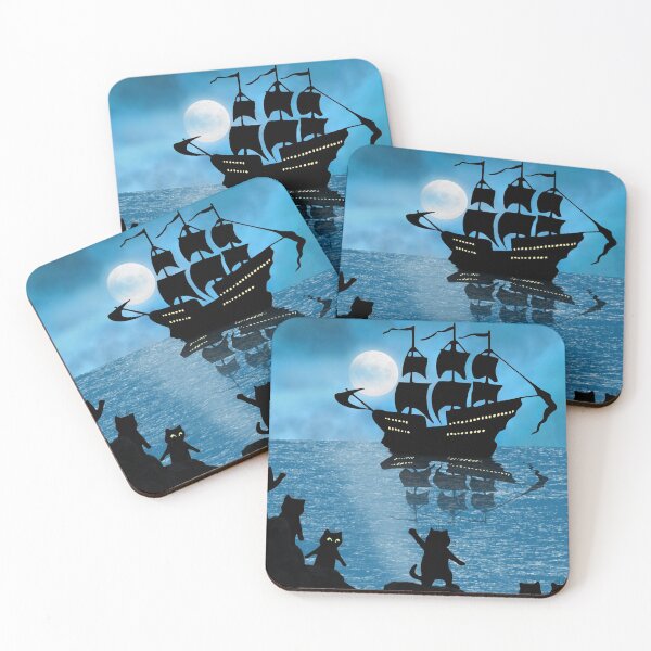 Item preview, Ship Send Off with Louis Wains Cats designed and sold by karwilberevivalcollection.