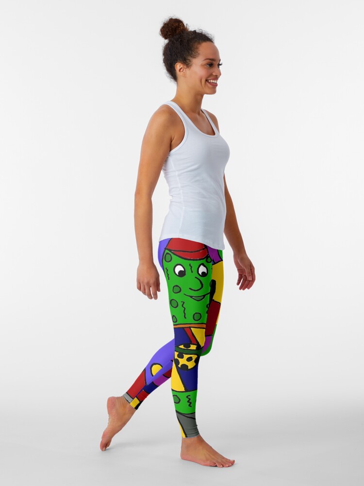 Cool Pickle Playing Pickleball Paddle Guitar Leggings for Sale by  naturesfancy