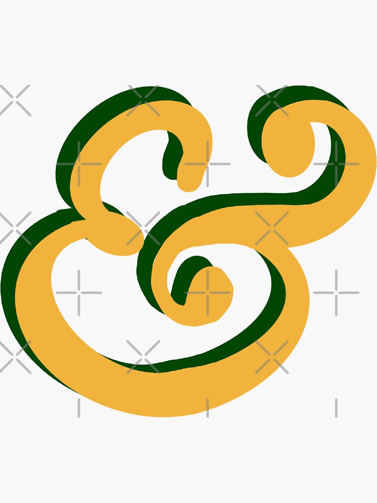 "William and Mary ampersand" Sticker for Sale by maddieglo9 Redbubble