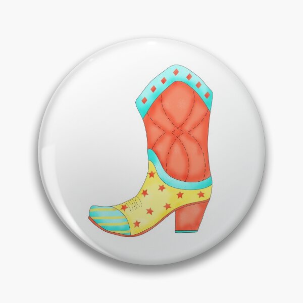 Item preview, Yellow Orange Western Cowgirl Boot Art designed and sold by phyllisdobbs.