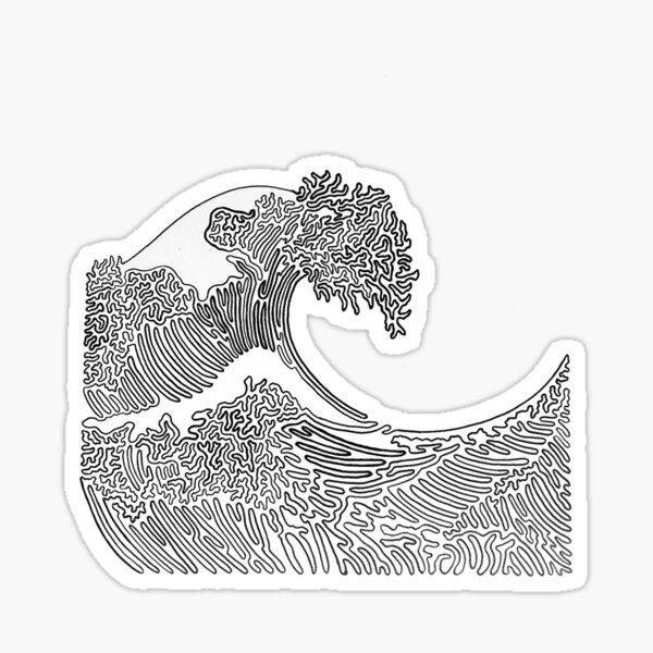 Great Wave by Tfoust Sticker