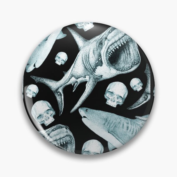 Item preview, Sharks and Skulls designed and sold by Flower Magic .