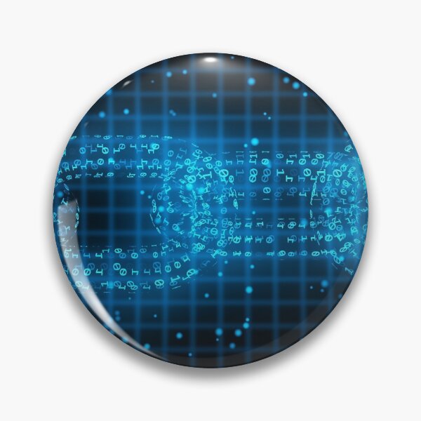 Item preview, Blockchain Network Security Concept Binary Particle Side View designed and sold by IncrediVFX.