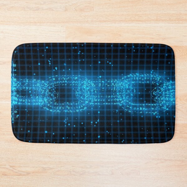 Item preview, Blockchain Network Security Concept Binary Particle Side View designed and sold by IncrediVFX.