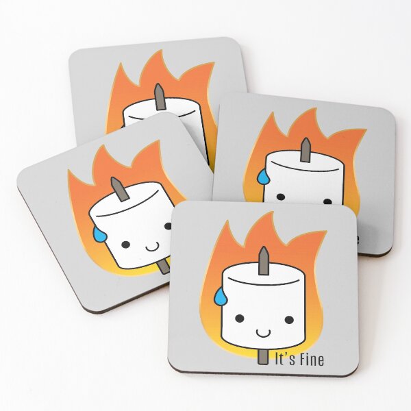 Item preview, It's Fine - Flaming Marshmallow  designed and sold by M-lee400.