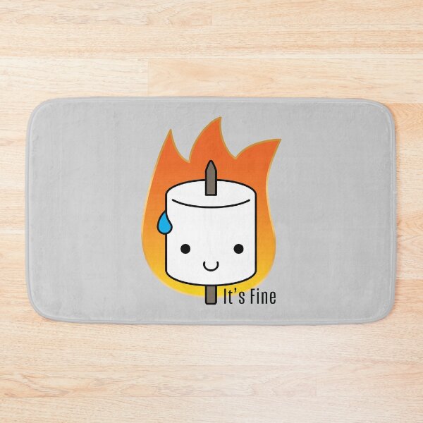 Item preview, It's Fine - Flaming Marshmallow  designed and sold by M-lee400.