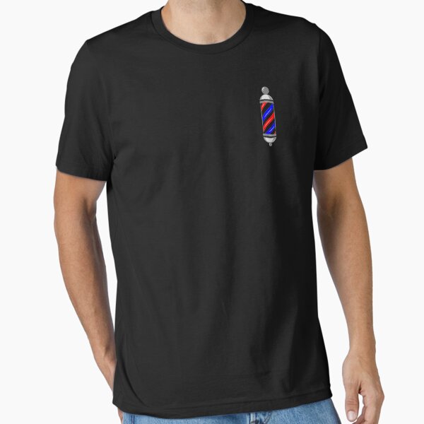 Barber Pole Pocket Vintage Haircut Trendy Stripes Essential T-Shirt