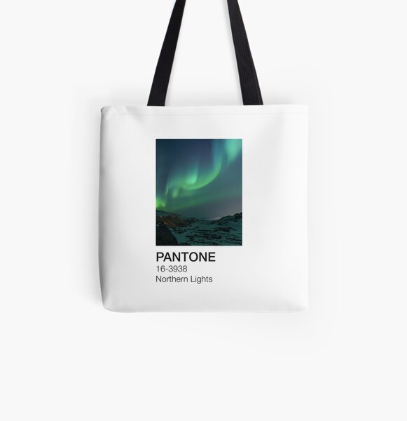 Northern Lights Pantone Shade All Over Print Tote Bag