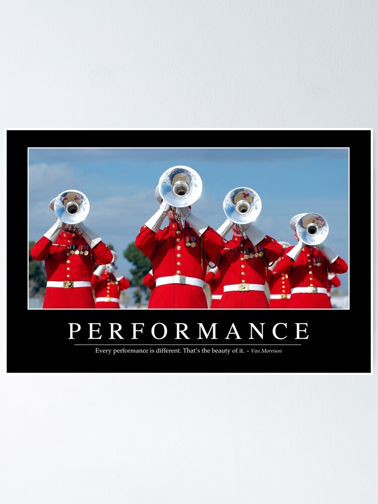 Poster Performance Citation Inspirante Et Affiche De Motivation Par Stocktrekimages Redbubble