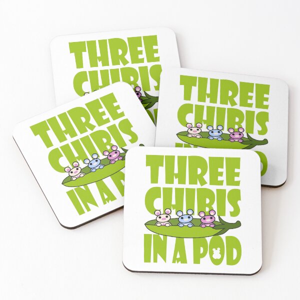Item preview, Three Chibis in a Pod designed and sold by Carbon-Fibre Media.