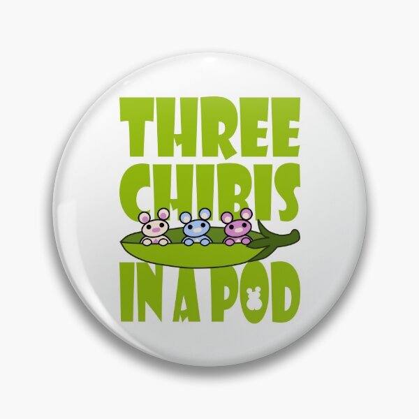 Item preview, Three Chibis in a Pod designed and sold by Carbon-Fibre Media.
