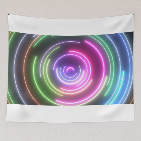 Item preview, Neon Circle Ring Halo Loops Glow Bright Colors and Spin Slowly designed and sold by IncrediVFX.