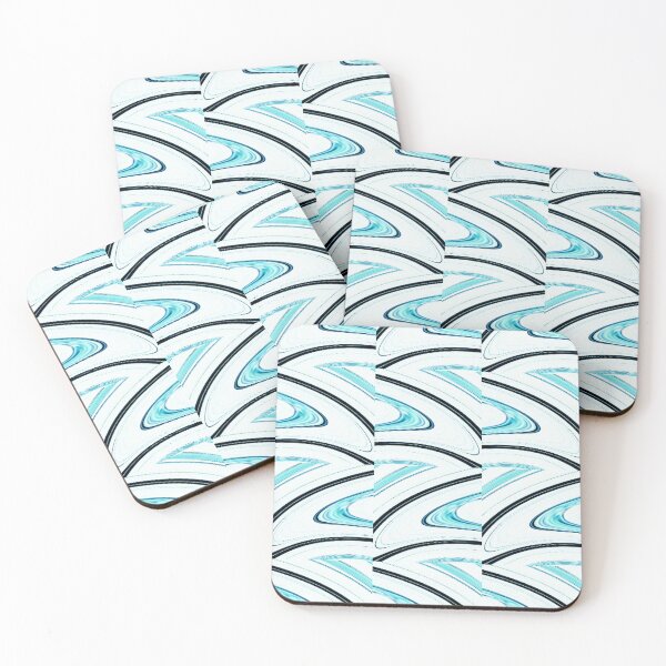 Item preview, Blue and Black Zigzag Pattern designed and sold by Poetic Patterns Studio.