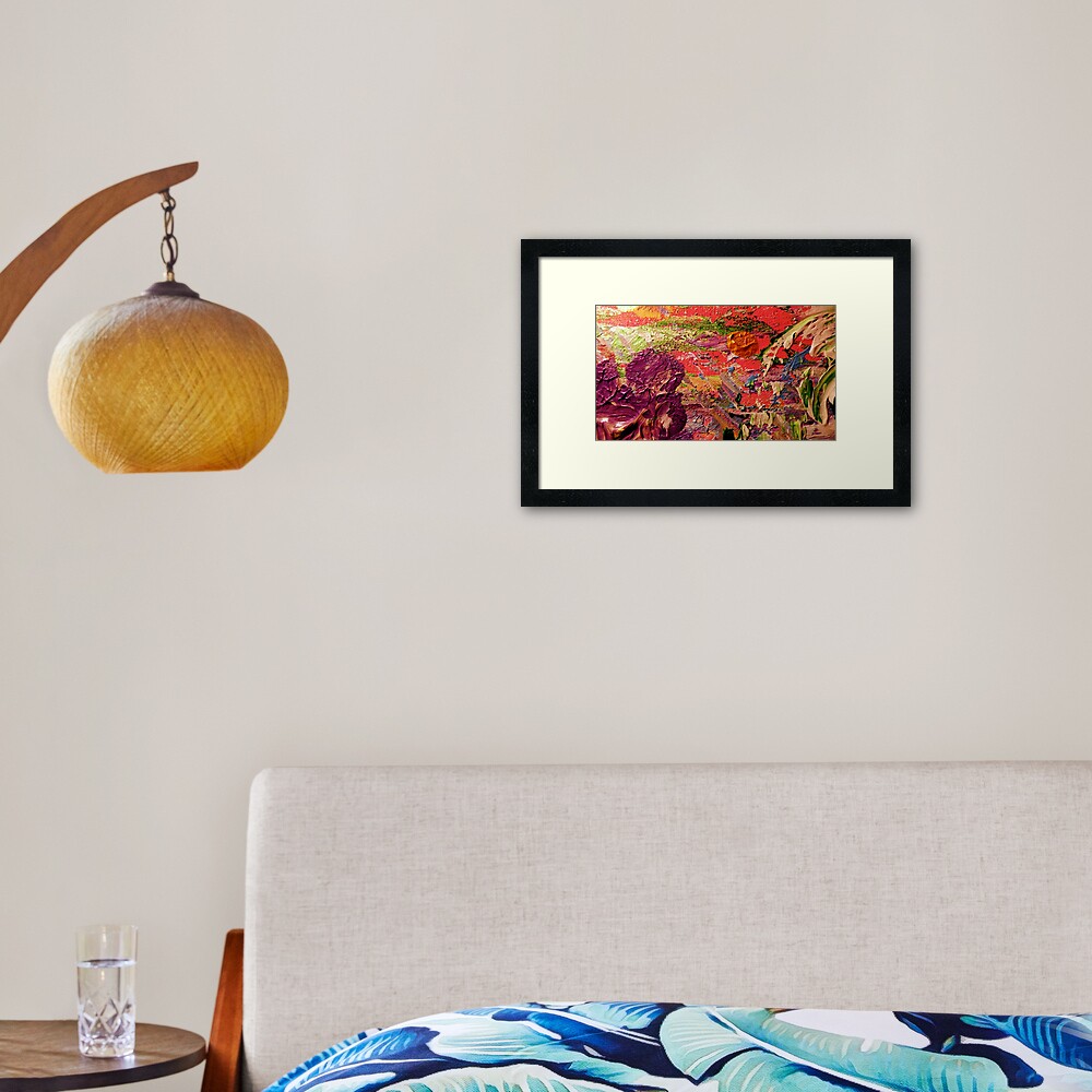 Purple Iris from Kelley's Jardin Framed Art Print
