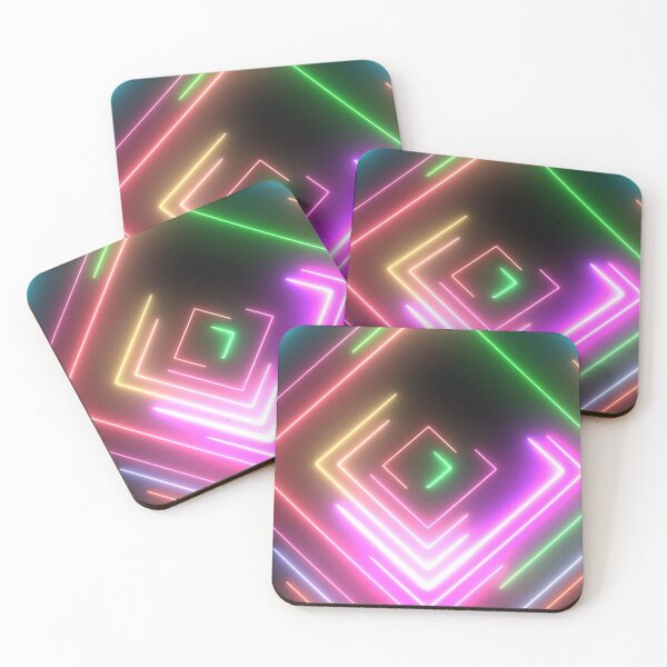 Item preview, Neon Square Shapes Glow with Moving Electric Laser Light Beams designed and sold by IncrediVFX.